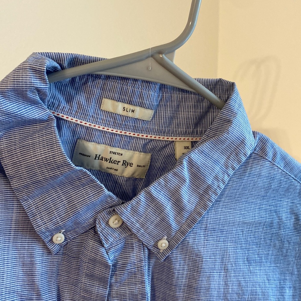 Hawker Rye— Blue Stripe— 2XL Slim